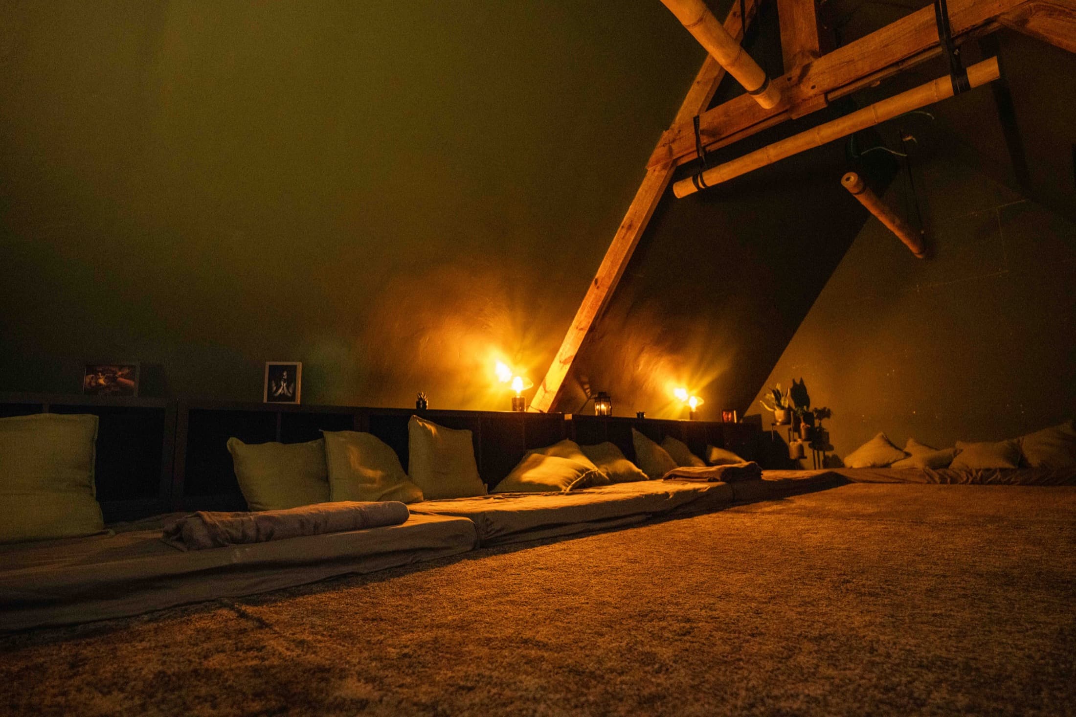 Wide view of The Green Room studio